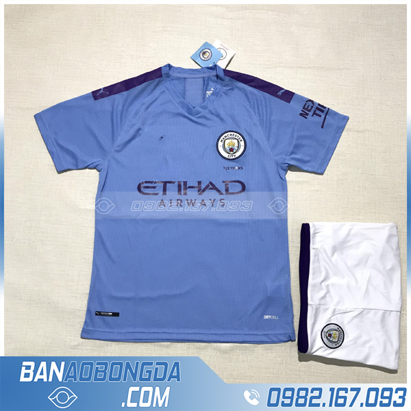Áo Đấu Man City 2020 Sân Nhà Màu Xanh