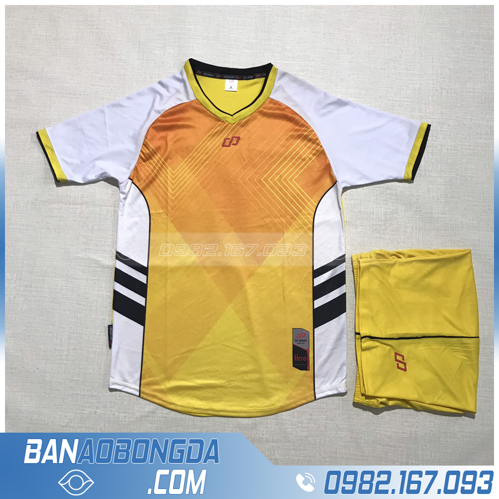 Áo Đấu Không Logo CP HZDD02 Emino Màu Vàng