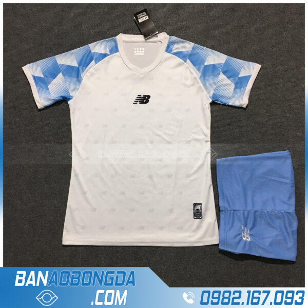 Áo Đấu Không Logo NB HZLM01 Aniana Màu Trắng Xanh Dương