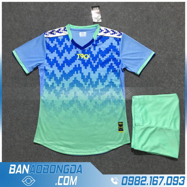 Áo Đấu Không Logo T90 HZLM01 Bambor Màu Xanh Ngọc