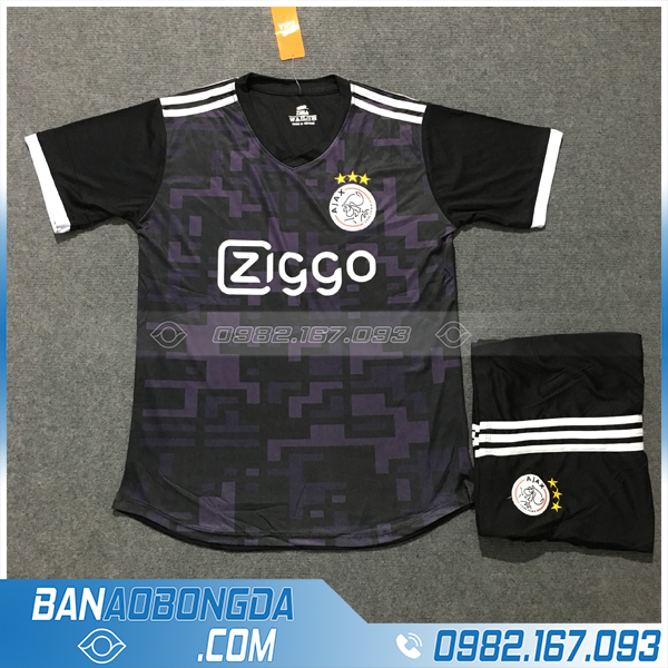 Quần áo thể thao Ajax 2020 màu đen đẹp