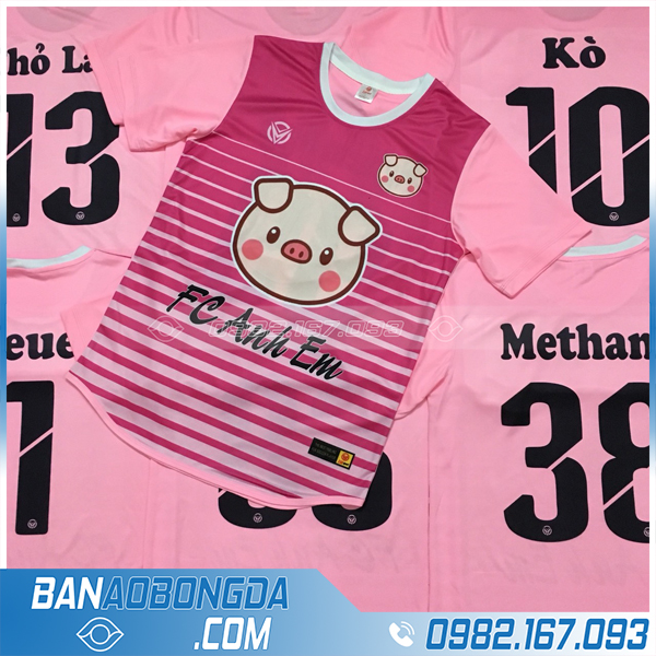 Áo đấu bóng đá phủi may theo yêu cầu