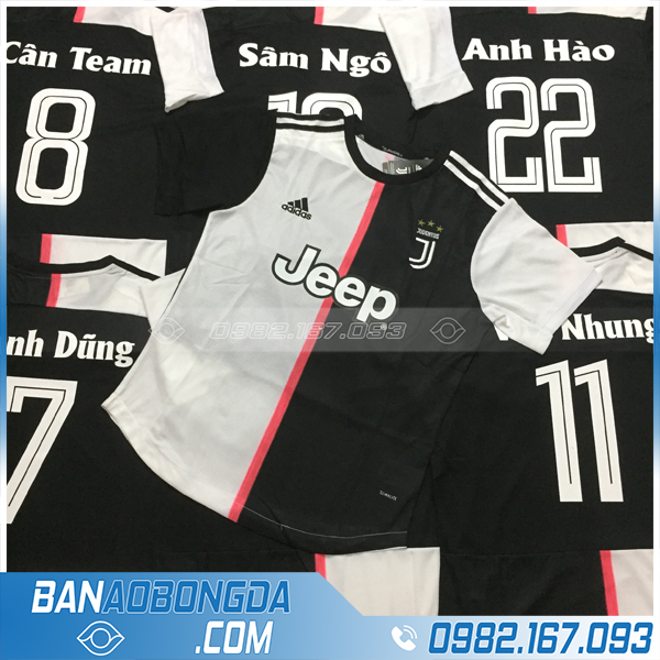 Áo bóng đa Juventus 2020 đẹp mắt