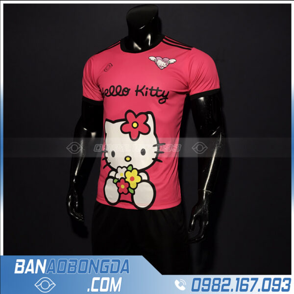 quần áo bóng đá Hello Kitty màu hồng dễ thương đẹp mắt