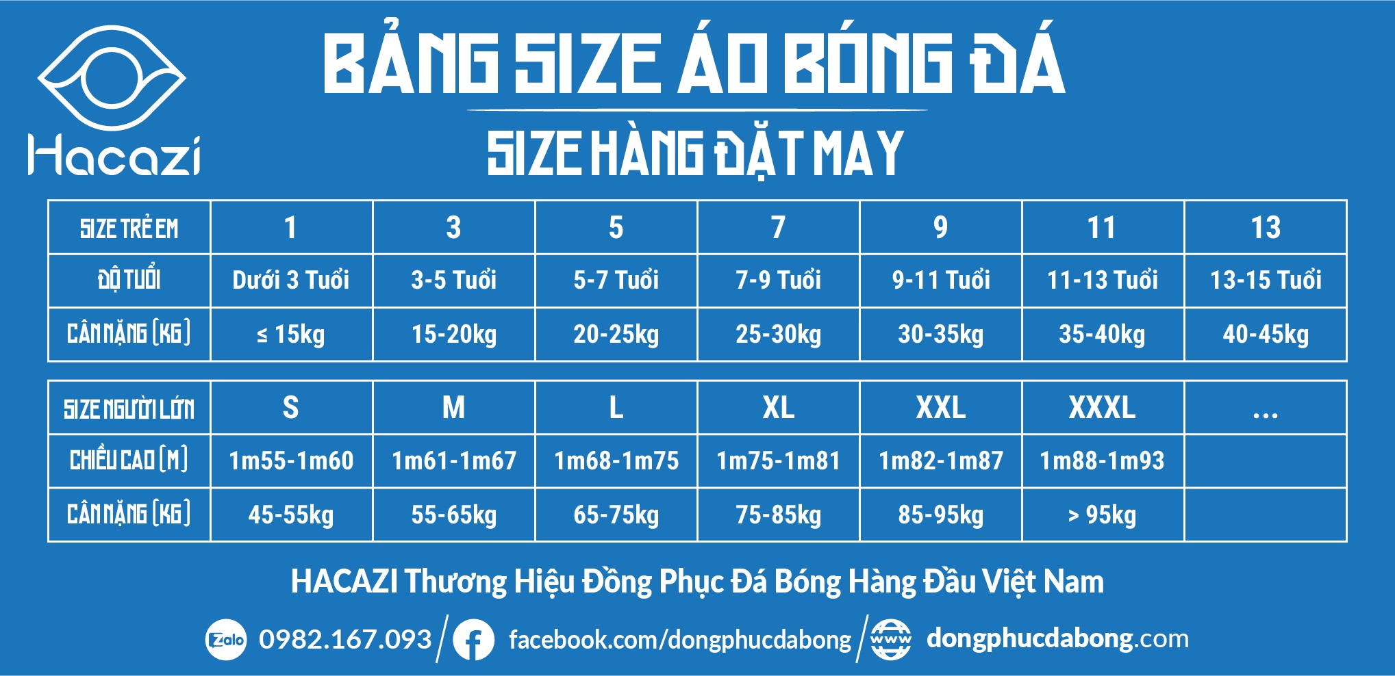 Sản phẩm được may đầy đủ các size chuẩn theo form Châu Á từ S, M, L, XL,... 4XL thoải mái cho khách hàng lựa chọn. 