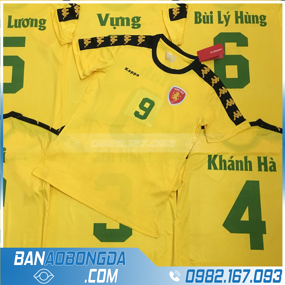 In Áo bóng đá không logo cao cấp
