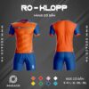 áo bóng đá không logo màu cam ro - klopp đẹp