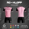 áo bóng đá k logo ro klopp màu hồng