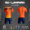Áo bóng đá không logo ro - lampard màu cam