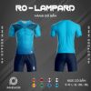 áo bóng đá không logo ro - lampard màu xanh da trời đẹp