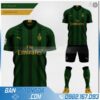 áo bóng đá ac milan tự chế hz 204 màu xanh rêu đẹp