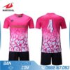 áo bóng đá tự chế màu hồng hz237 đẹp nhất 2020