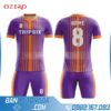 áo bóng đá tự chế màu tím HZ 244 đẹp và độc