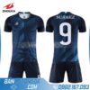 áo bóng đá chế HZ 251 màu tím than đẹp và độc