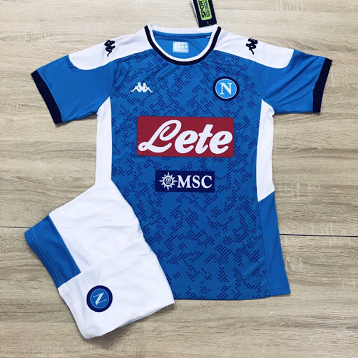 áo tập Napoli màu xanh dương