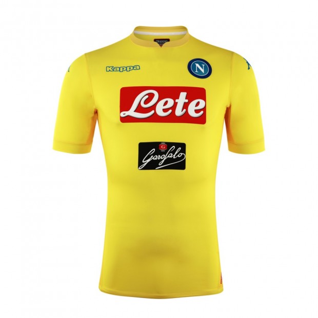 áo Napoli sân khách màu vàng