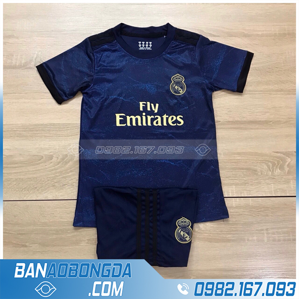 áo Real Madrid trẻ em tím than