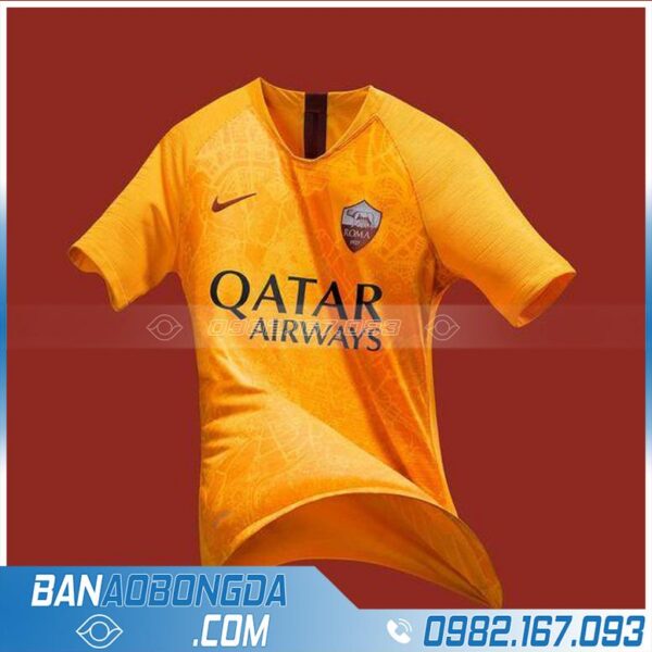 áo As Roma tự chế màu cam