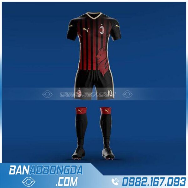 Áo Ac Milan tự thiết kế đẹp mắt