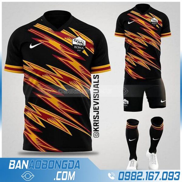 Áo As Roma tự thiết kế đẹp