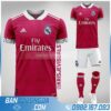 Áo Real Madrid tự thiết kế màu đỏ đẹp