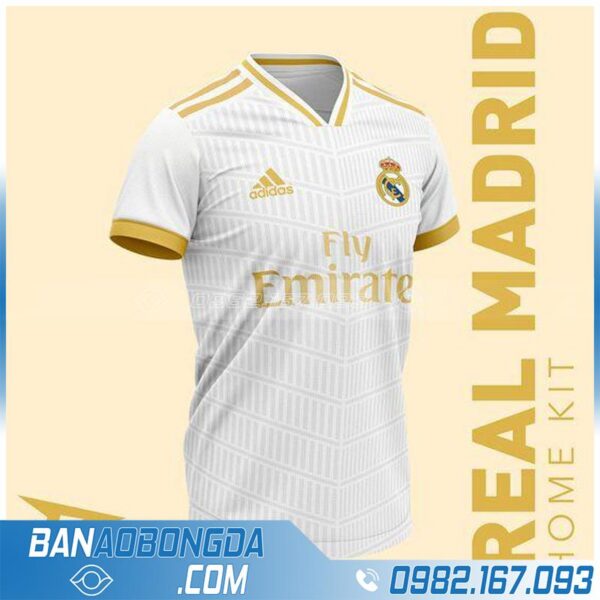 áo bóng đá real madrid màu trắng đẹp