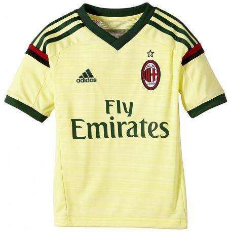 Áo bóng đá màu vàng chanh ac milan