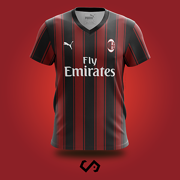 áo AC Milan tự thiết kế đẹp