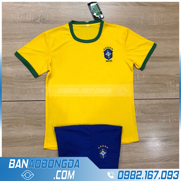 áo bóng đá đội tuyển Brazil cho bé
