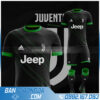 áo bóng đá Juventus tự thiết kế HZ 368 màu đen