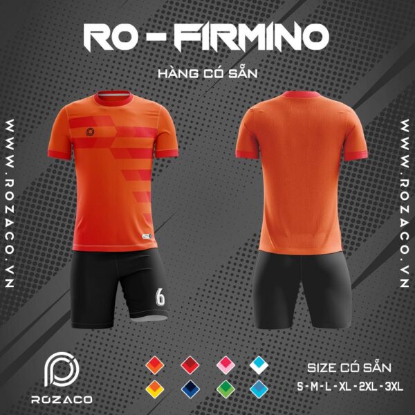 áo đấu không logo Firmino màu cam