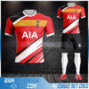 áo đấu Tottenham tự chế màu đỏ