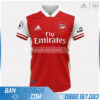 áo Arsenal tự thiết kế HZ 548 màu đỏ
