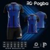 Áo bóng đá không logo Pogba màu xanh bích HZ 731