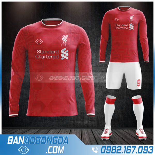 Áo Liverpool dài tay đẹp mắt nhất 2021 màu đỏ