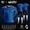 Áo Đá Bóng K Logo Đẹp Aguero Màu Xanh Dương