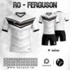 Áo Đá Bóng Không Logo Xịn Ferguson Màu Trắng