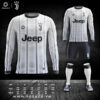áo đấu bóng đá Juventus dài tay màu trắng