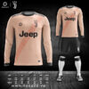 áo clb Juventus dài tay màu cam nhạt