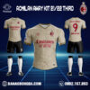 Áo Câu Lạc Bộ Ac Milan 2022 Sân Khách Màu Đồng Đẹp