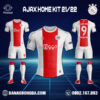 Áo Câu Lạc Bộ Ajax 2022 Sân Nhà Màu Trắng Đỏ Đẹp
