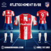 Áo Câu Lạc Bộ Atletico 2022 Sân Nhà Màu Đỏ Đẹp