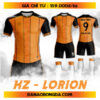 Áo Không Logo HACAZI - LORION Màu Cam