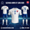 Áo Đội Tuyển Slovakia 2022 Sân Nhà Màu Trắng Đẹp