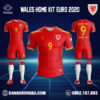 Mẫu Áo Đội Tuyển Wales 2022 Sân Nhà Màu Đỏ