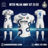 Áo Câu Lạc Bộ Inter Milan 2022 Sân Khách Màu Trắng Đẹp