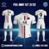 Áo Câu Lạc Bộ Psg 2022 Sân Khách Chuẩn Màu Trắng Đẹp