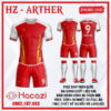 Áo Không Logo HACAZI – ARTHER Màu Đỏ