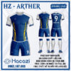 Áo Không Logo HACAZI – ARTHER Màu Xanh Bích