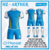 Áo Không Logo HACAZI – ARTHER Màu Xanh Ya